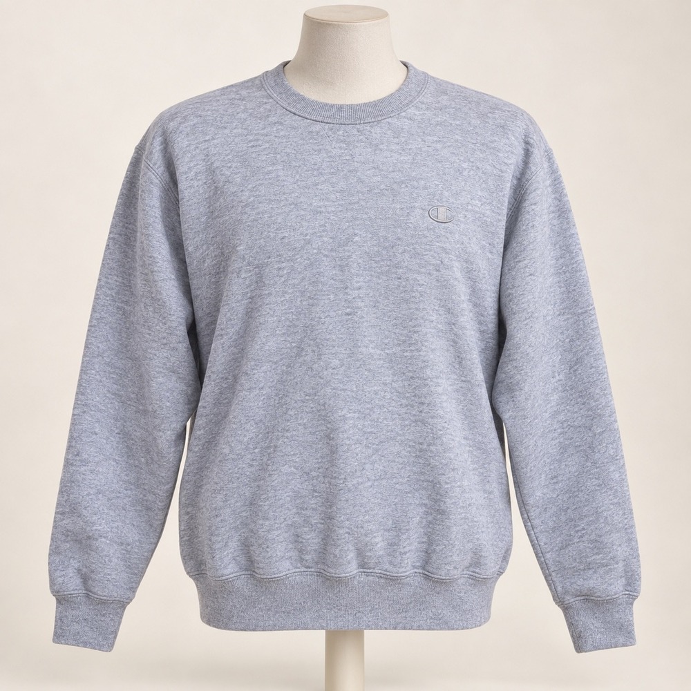 Champion Authentic Athleticwear Mens Gray Crewneck Sweatshirt Size Medium